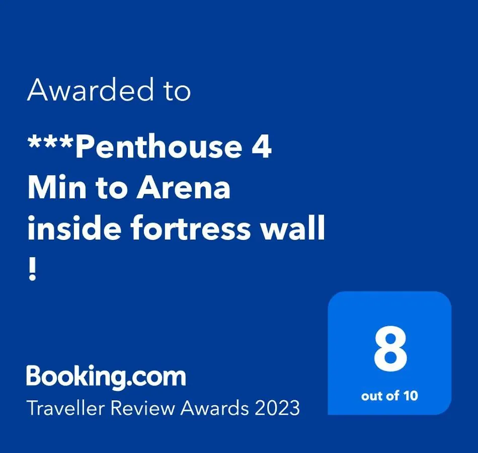 ***Penthouse 4 Min To Arena Inside Fortress Wall ! Verona Italy